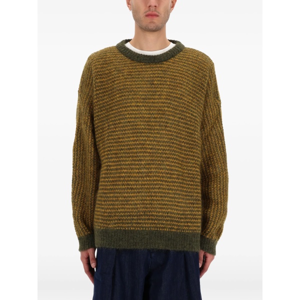 striped crew neck sweater