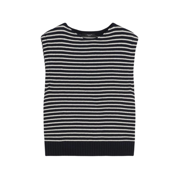 striped knitted top