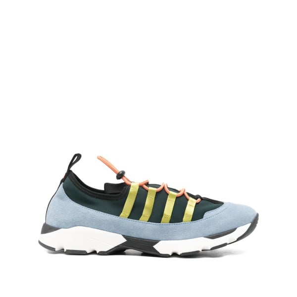 striped lace-up sneakers