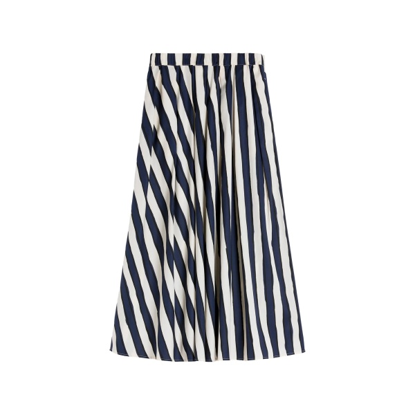 striped midi skirt