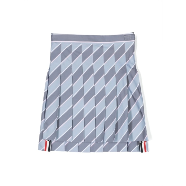 striped pleated skirt