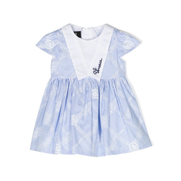 striped poplin dress