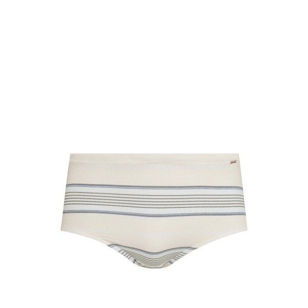 striped swimming trunks