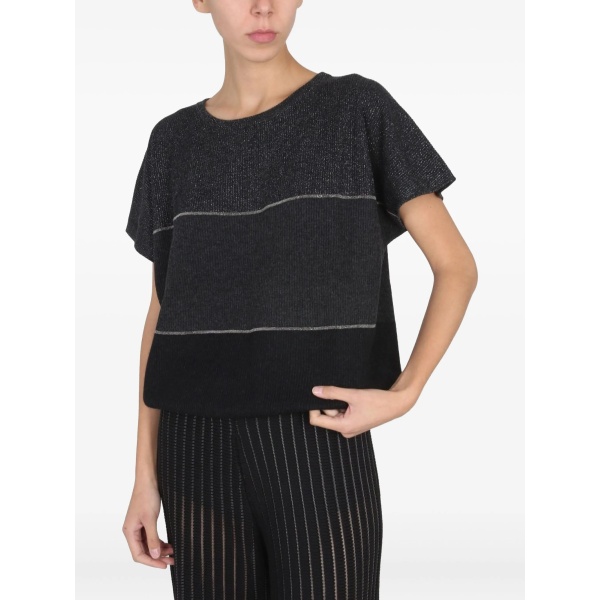 striped wool T-shirt