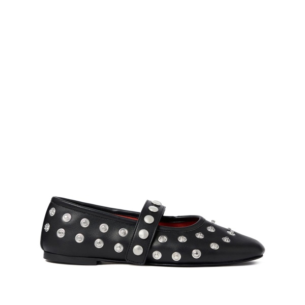 stud-embellished ballerinas