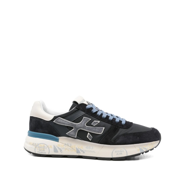 suede-leather low-top sneakers