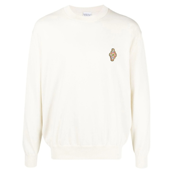 Sunset Cross crew neck jumper