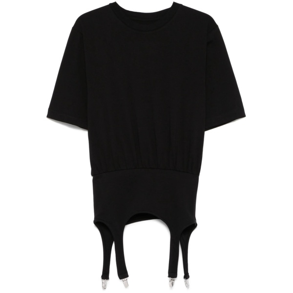 suspenders-detailed T-shirt