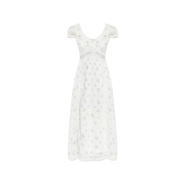 Suvi lace floral-print midi dress