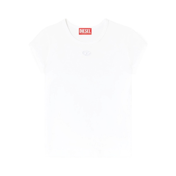 T-Angie logo-embroidery T-shirt