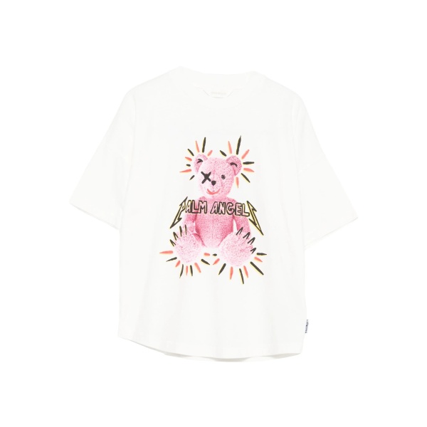 teddy-print T-shirt