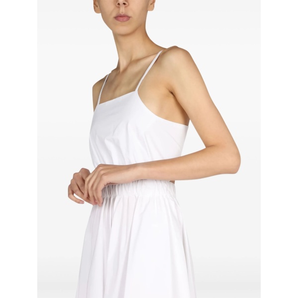 tie back-fastening dress