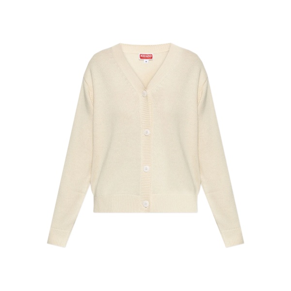 tiger-embroidery buttoned cardigan