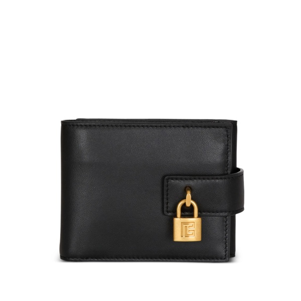 trifold padlock-detail wallet