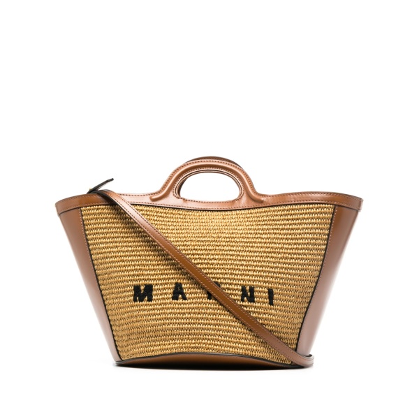 Tropicalia logo-embroidered tote bag