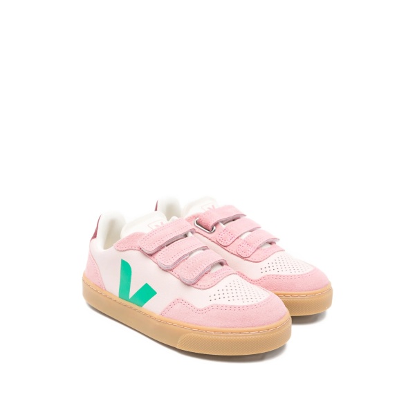 V-10 touch-strap leather sneakers