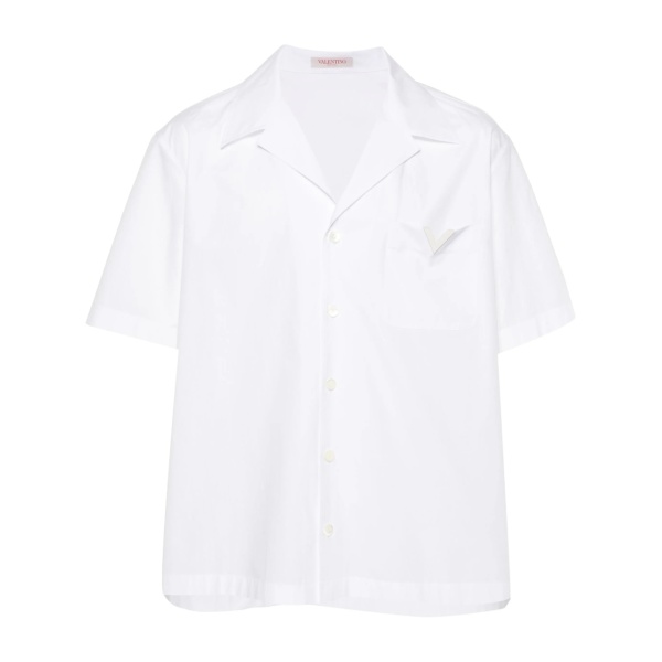 V-logo cotton shirt