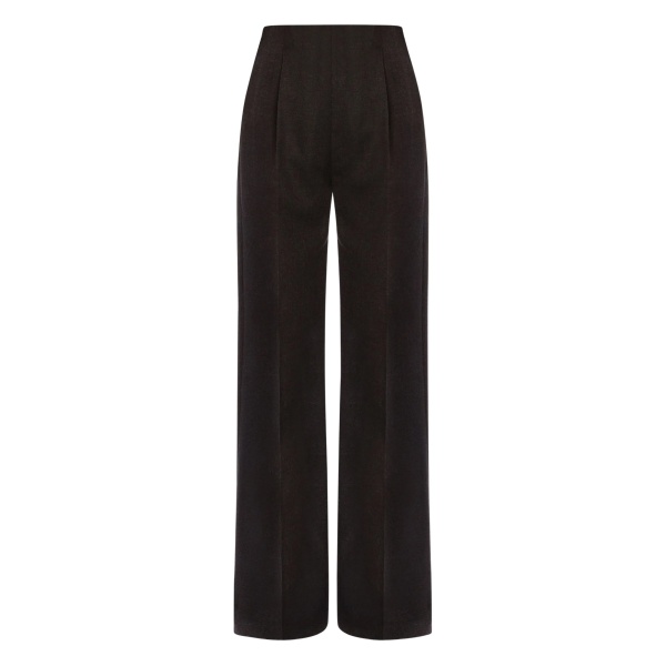 virgin-wool high-waisted pants