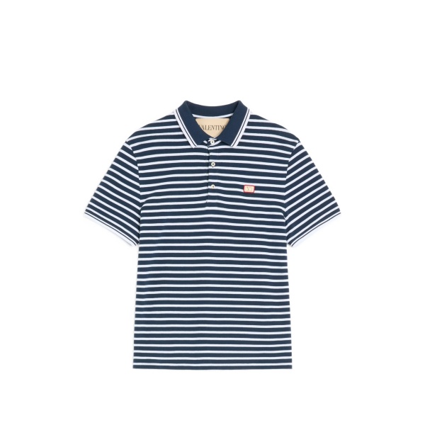 VLogo-patch polo shirt