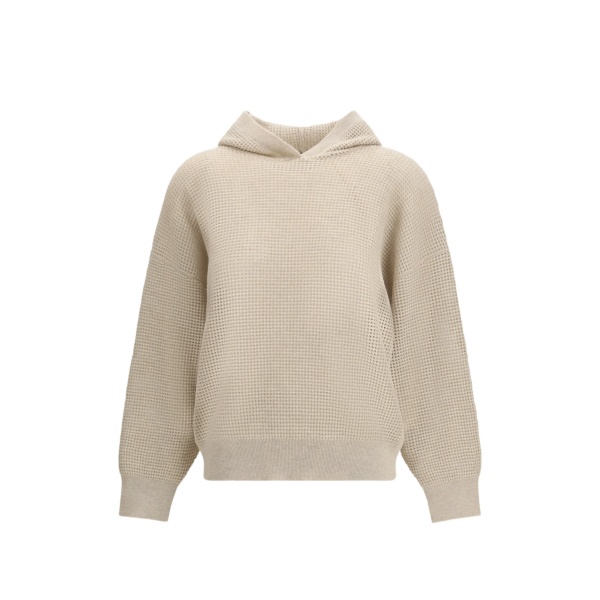 waffle-knit hoodie
