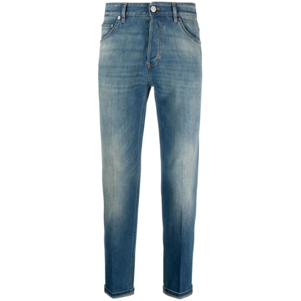 washed fitted jeans
