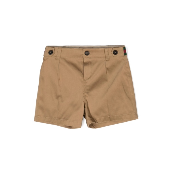 Web-stripe chino shorts