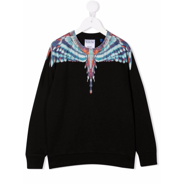 wings-print sweatshirt