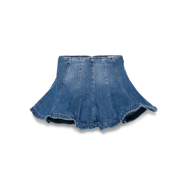 wired-hem mini skirt