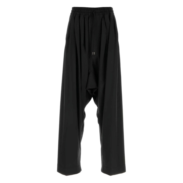 wool-drawstring trousers