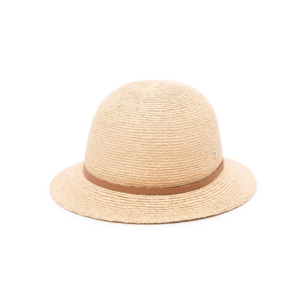 woven raffia cloche hat