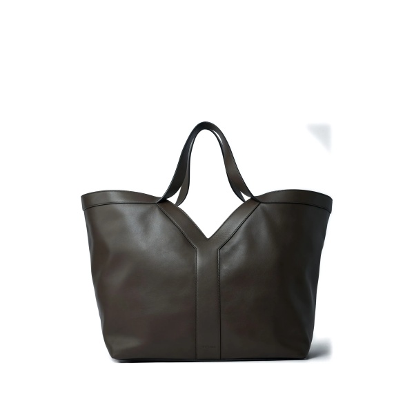 Y leather tote bag