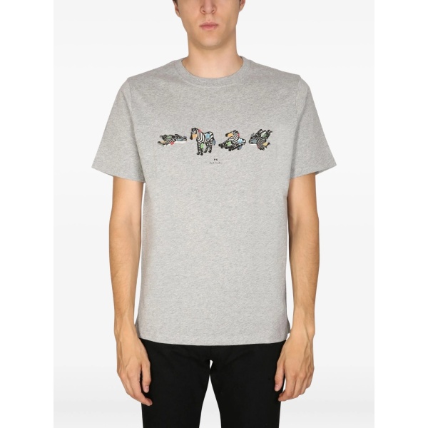zebra graphic T-shirt