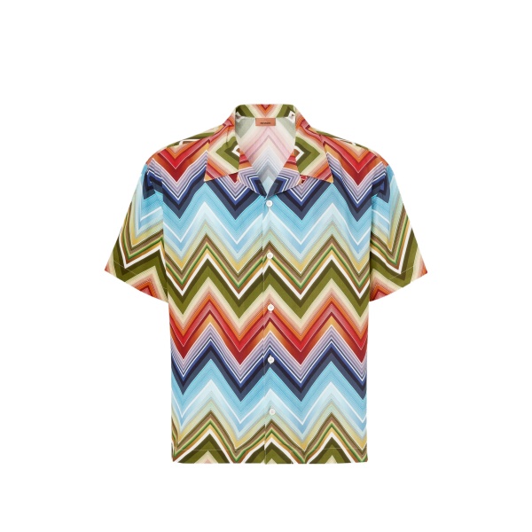 zigzag-pattern shirt