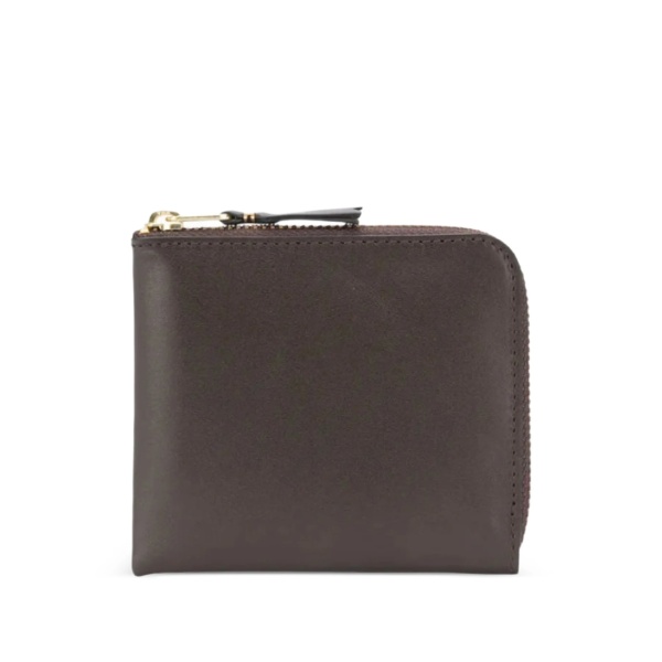 zip-around leather wallet
