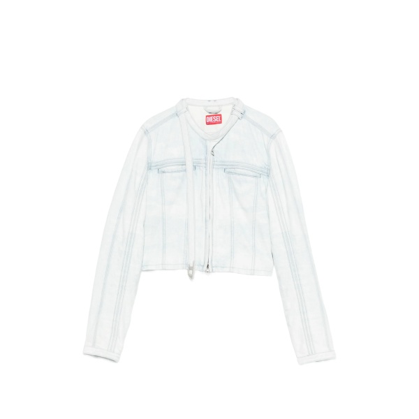 zip denim jacket