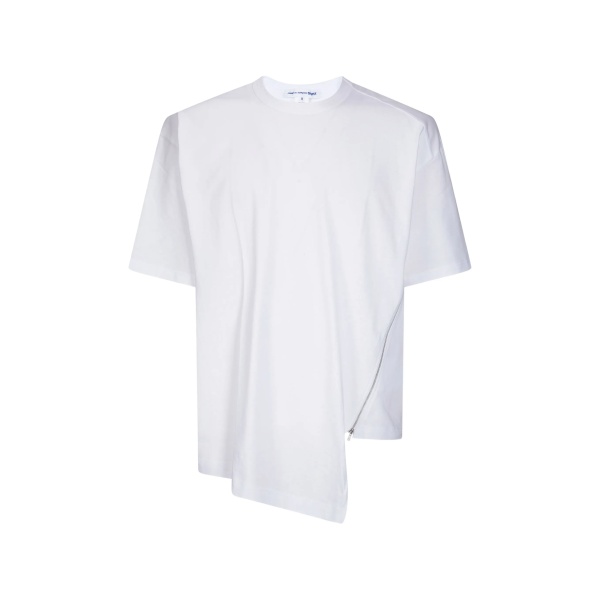 zip detail T-shirt