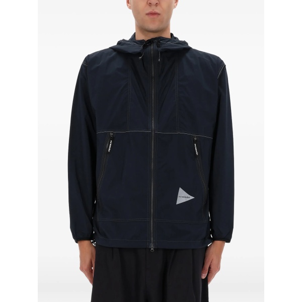 zip-up hooded jacket
