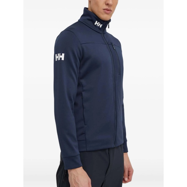 zip-up stand-neck sweatshirt