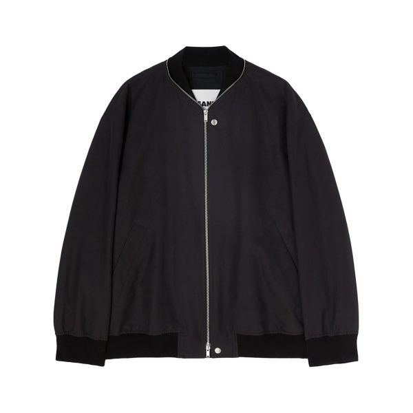 zipped bomber jacket
