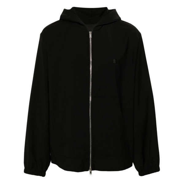 4G wool zipped hoodie