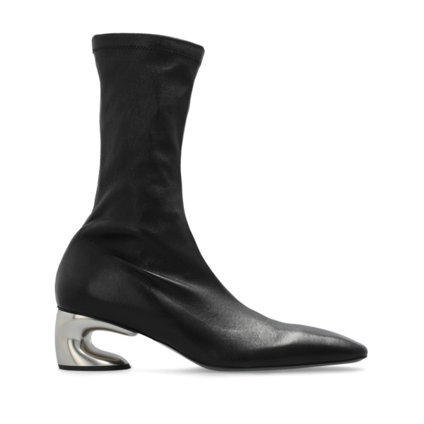 60mm contrast-heel ankle boots