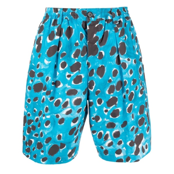 all-over leopard-print shorts