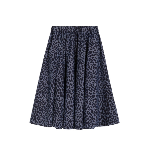 animal-print skirt