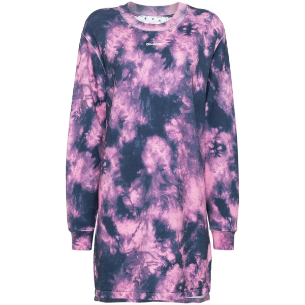 Arrows tie-dye sweatshirt dress