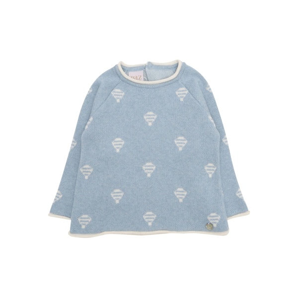 balloon-pattern sweater