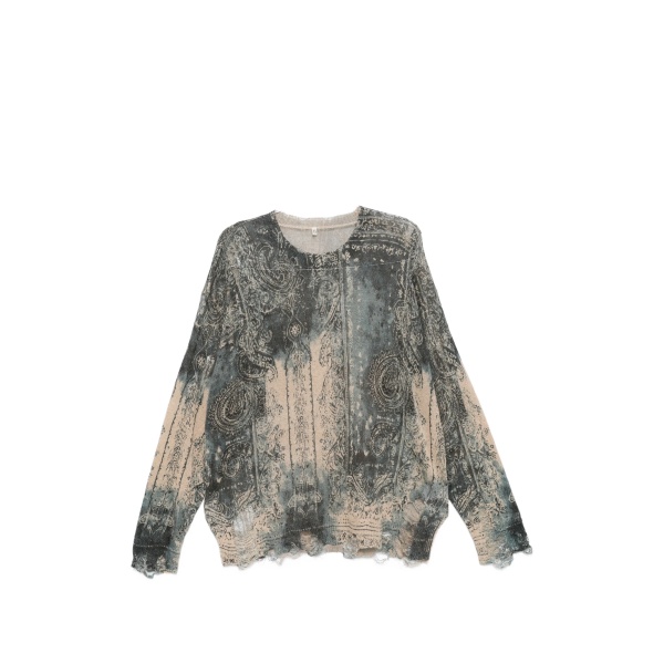 bandana distressed sweater
