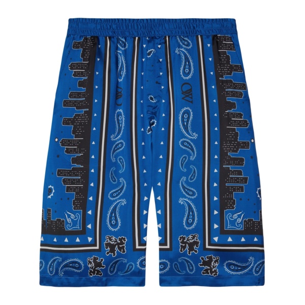 Bandana paisley-print shorts