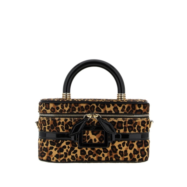 Belle Vivier leopard-print buckle tote bag