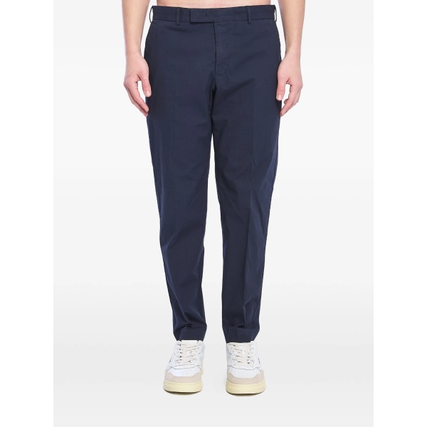 belt loops pressed cotton trousers