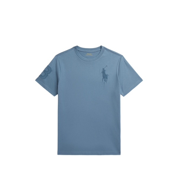 Big Pony-embroidered cotton T-shirt
